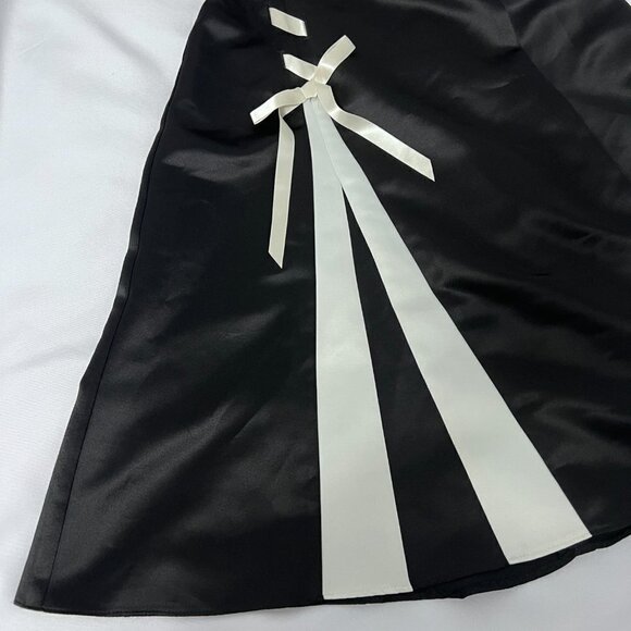 Jessica McClintock For Gunne Sax VTG 80's Strapless Black Dress - Picture 7 of 7